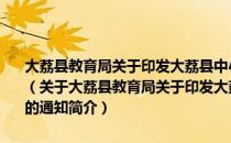 大荔县教育局关于印发大荔县中小学教师职务评审综合考核办法的通知（关于大荔县教育局关于印发大荔县中小学教师职务评审综合考核办法的通知简介）