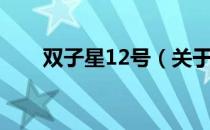 双子星12号（关于双子星12号介绍）