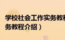 学校社会工作实务教程（关于学校社会工作实务教程介绍）