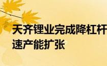 天齐锂业完成降杠杆目标 锂离子电池厂商加速产能扩张 