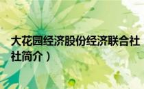 大花园经济股份经济联合社（关于大花园经济股份经济联合社简介）