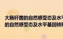 大肠杆菌的自然感受态及水平基因转移研究（关于大肠杆菌的自然感受态及水平基因转移研究简介）