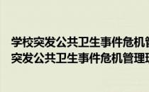 学校突发公共卫生事件危机管理理论与实证研究（关于学校突发公共卫生事件危机管理理论与实证研究介绍）