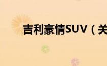 吉利豪情SUV（关于吉利豪情SUV）