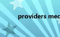 providers media什么意思中文