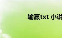 输赢txt 小说（输赢 txt）