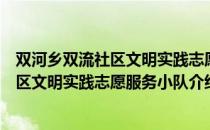 双河乡双流社区文明实践志愿服务小队（关于双河乡双流社区文明实践志愿服务小队介绍）