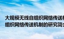 大规模无线自组织网络传送机制的研究（关于大规模无线自组织网络传送机制的研究简介）