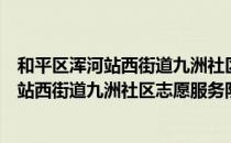 和平区浑河站西街道九洲社区志愿服务队（关于和平区浑河站西街道九洲社区志愿服务队介绍）