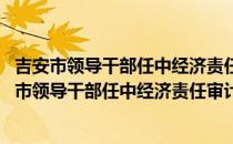 吉安市领导干部任中经济责任审计实施办法 试行（关于吉安市领导干部任中经济责任审计实施办法 试行）