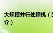 大规模并行处理机（关于大规模并行处理机简介）