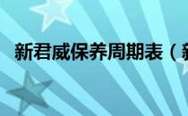 新君威保养周期表（新君威多久保养一次）