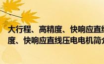 大行程、高精度、快响应直线压电电机（关于大行程、高精度、快响应直线压电电机简介）