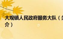 大观镇人民政府服务大队（关于大观镇人民政府服务大队简介）