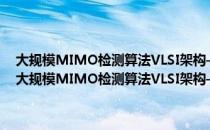 大规模MIMO检测算法VLSI架构——专用电路及动态重构实现（关于大规模MIMO检测算法VLSI架构——专用电路及动态重构实现简介）