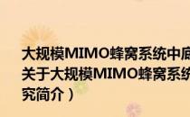 大规模MIMO蜂窝系统中底层D2D网络跨层干扰管理研究（关于大规模MIMO蜂窝系统中底层D2D网络跨层干扰管理研究简介）