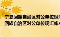 宁夏回族自治区对公单位现汇帐户管理实施细则（关于宁夏回族自治区对公单位现汇帐户管理实施细则介绍）