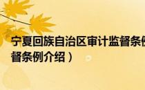 宁夏回族自治区审计监督条例（关于宁夏回族自治区审计监督条例介绍）