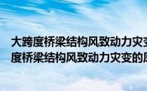 大跨度桥梁结构风致动力灾变的原型观测与验证（关于大跨度桥梁结构风致动力灾变的原型观测与验证简介）