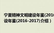 宁夏精神文明建设年鉴(2016-2017)（关于宁夏精神文明建设年鉴(2016-2017)介绍）