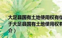 大足县国有土地使用权有偿使用收入征收管理暂行办法（关于大足县国有土地使用权有偿使用收入征收管理暂行办法简介）