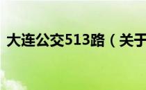 大连公交513路（关于大连公交513路简介）