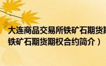 大连商品交易所铁矿石期货期权合约（关于大连商品交易所铁矿石期货期权合约简介）