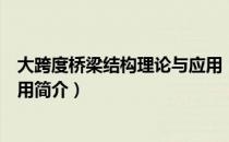 大跨度桥梁结构理论与应用（关于大跨度桥梁结构理论与应用简介）