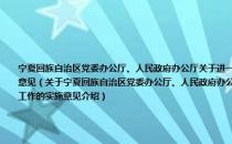 宁夏回族自治区党委办公厅、人民政府办公厅关于进一步加强和改进未成年人校外活动场所建设和管理工作的实施意见（关于宁夏回族自治区党委办公厅、人民政府办公厅关于进一步加强和改进未成年人校外活动场所建设和管理工作的实施意见介绍）