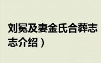 刘冕及妻金氏合葬志（关于刘冕及妻金氏合葬志介绍）