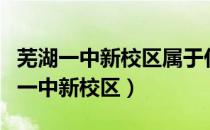 芜湖一中新校区属于什么街道什么社区（芜湖一中新校区）