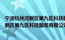 宁波杭州湾新区第九区科技服务有限公司（关于宁波杭州湾新区第九区科技服务有限公司介绍）