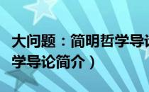 大问题：简明哲学导论（关于大问题：简明哲学导论简介）