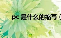 pc 是什么的缩写（pc是什么的缩写）