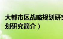 大都市区战略规划研究（关于大都市区战略规划研究简介）