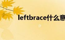 leftbrace什么意思（leftbrace）