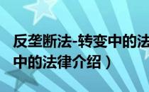 反垄断法-转变中的法律（关于反垄断法-转变中的法律介绍）