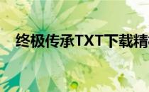 终极传承TXT下载精校版（终极传承txt）