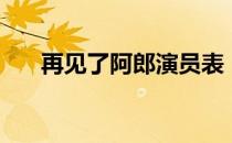 再见了阿郎演员表（再见阿郎演员表）