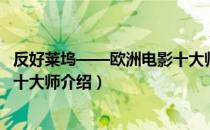 反好莱坞——欧洲电影十大师（关于反好莱坞——欧洲电影十大师介绍）