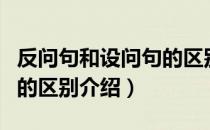 反问句和设问句的区别（关于反问句和设问句的区别介绍）