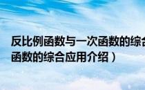 反比例函数与一次函数的综合应用（关于反比例函数与一次函数的综合应用介绍）