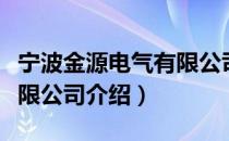 宁波金源电气有限公司（关于宁波金源电气有限公司介绍）