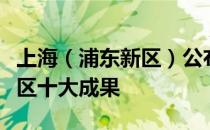 上海（浦东新区）公布人工智能创新应用先导区十大成果