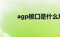 agp接口是什么意思（agp接口）