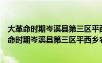 大革命时期岑溪县第三区平西乡农民协会圆木印（关于大革命时期岑溪县第三区平西乡农民协会圆木印简介）