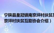 宁陕县皇冠镇南京坪村扶贫互助协会（关于宁陕县皇冠镇南京坪村扶贫互助协会介绍）