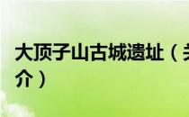 大顶子山古城遗址（关于大顶子山古城遗址简介）