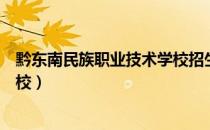 黔东南民族职业技术学校招生官网（黔东南民族职业技术学校）