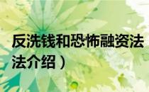 反洗钱和恐怖融资法（关于反洗钱和恐怖融资法介绍）